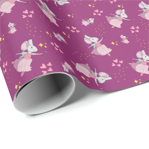 Roksi the Fairy Mouse Ballerina _ Cute Pattern Wrapping Paper