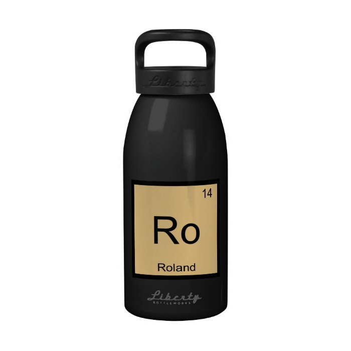 Roland Name Chemistry Element Periodic Table Water Bottles