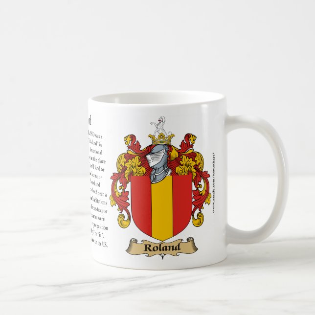 Roland, the Origin, the Meaning and the Crest Coffee Mug (Right)