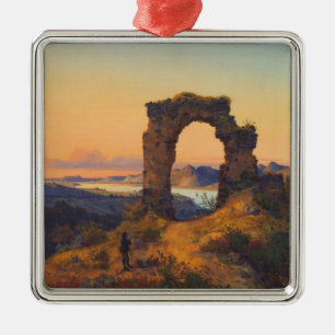 Roland's Arch (by Andreas Achenbach) Metal Ornament