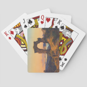 Roland's Arch (by Andreas Achenbach) Poker Cards