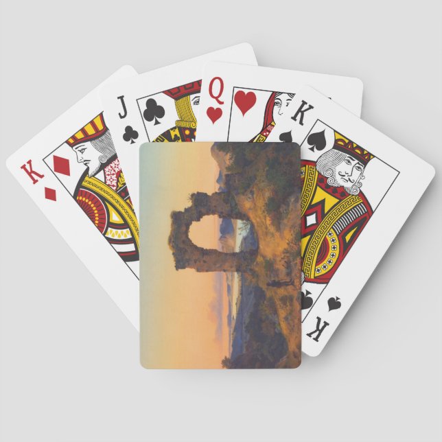 Roland's Arch (by Andreas Achenbach) Poker Cards (Back)