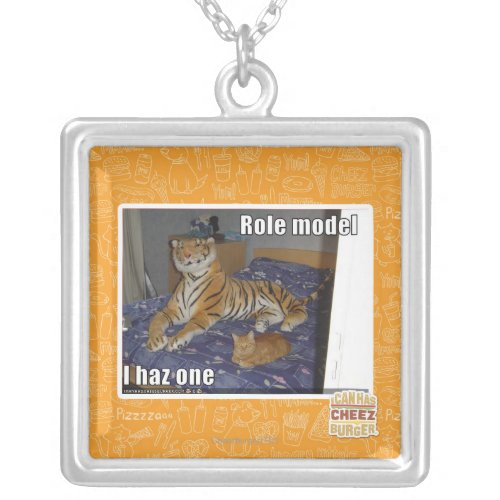 Role Model I haz one Silver Plated Necklace