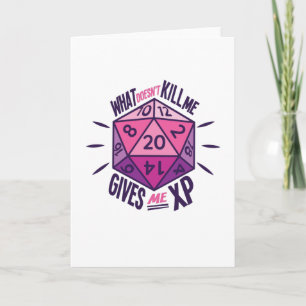 Role Playing Dice Card