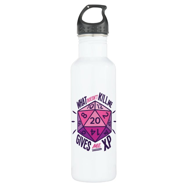 Role Playing Dice Stainless Steel Water Bottle (Front)