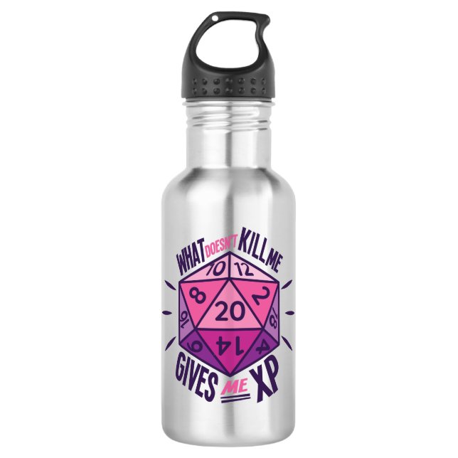 Role Playing Dice Stainless Steel Water Bottle (Front)