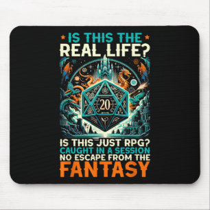 Role Playing Game Rpg Master D20 Tabletop Funny Rp Mouse Pad