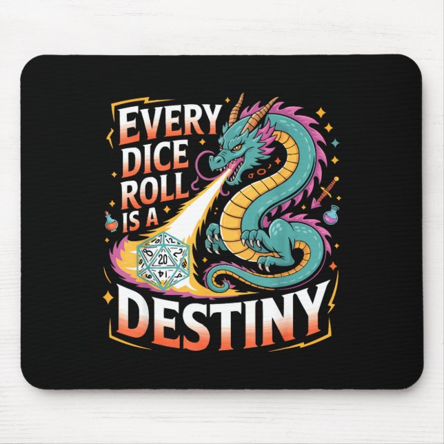 Role Playing Gamer Rpg Master D20 Tabletop Funny R Mouse Pad (Front)