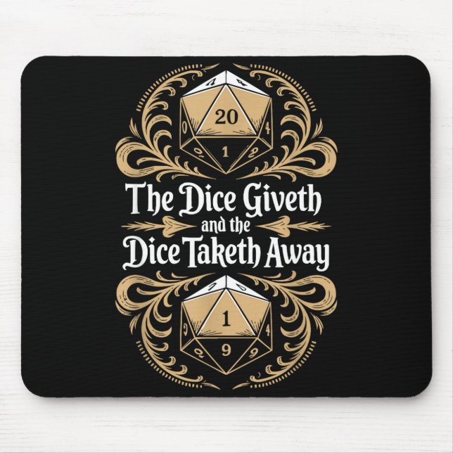 Role Playing Gamer Rpg Master D20 Tabletop Funny R Mouse Pad (Front)