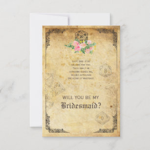 Roleplay Gamer Will you be my Bridesmaid? Invitation