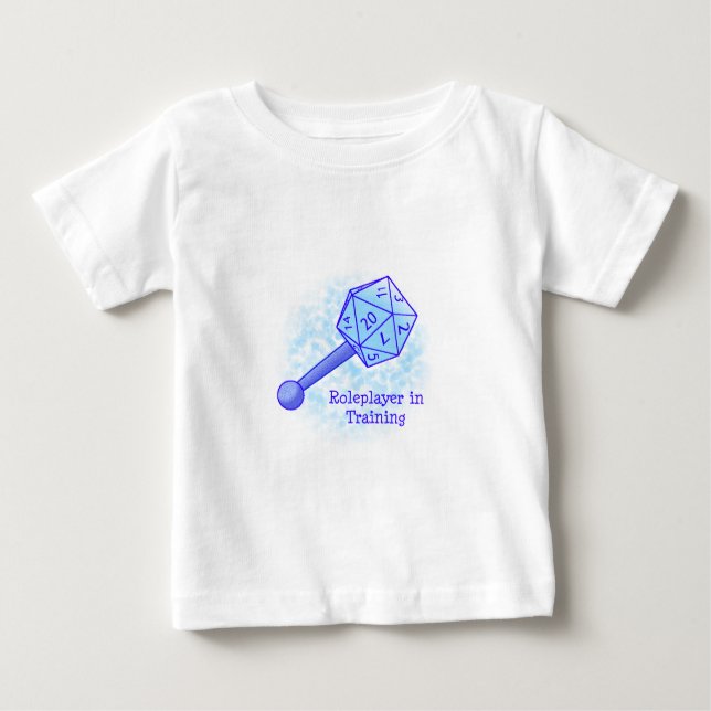 Roleplayer in Training Blue Baby T-Shirt (Front)