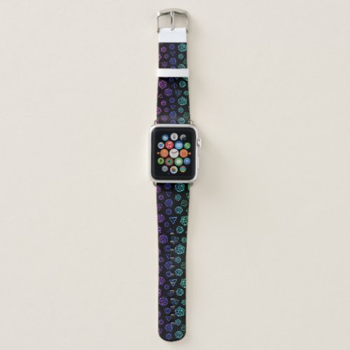 Roleplayer Rainbow Dice Pattern Apple Watch Band