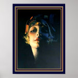 Rolf Armstrong Art Deco Print 12 x 16<br><div class="desc">Nice Art Deco Flapper Portrait by Rolf Armstrong</div>