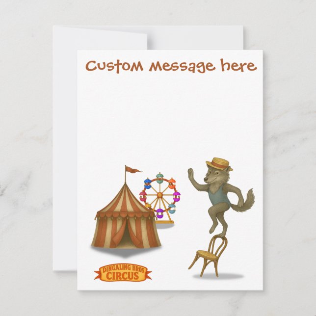 Rolf wolf balancing act card (Front)