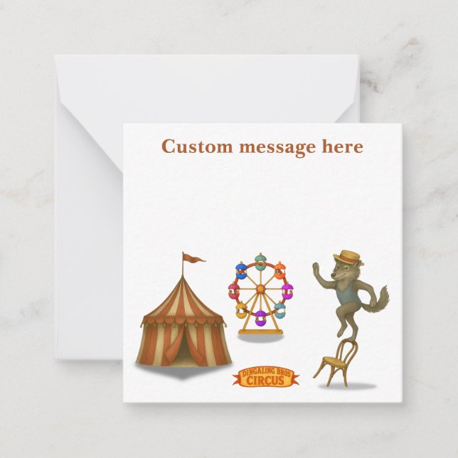 Rolf wolf balancing act note card (Front)