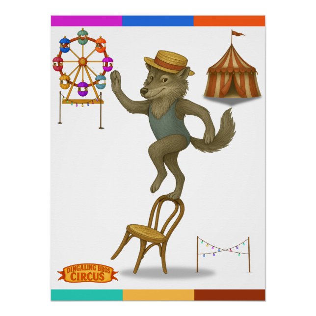 Rolf wolf balancing act poster (Front)