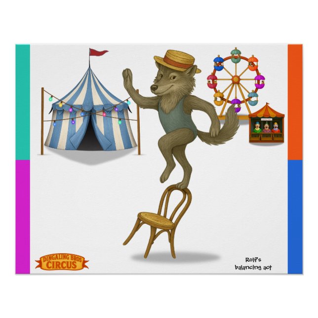 Rolf's balancing act poster (Front)