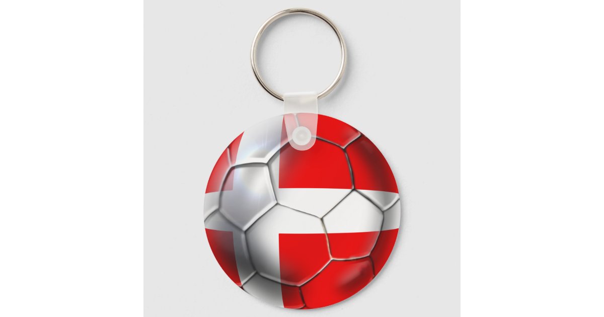 Roligans danish Vikings Denmark soccer gifts Keychain | Zazzle