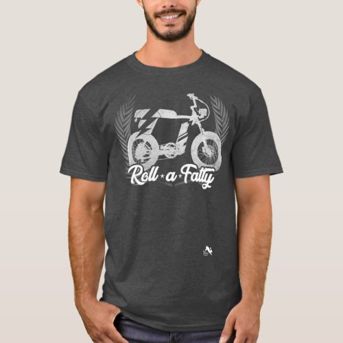 Roll a Fatty Scrambler Moto Bike Premium T_Shirt