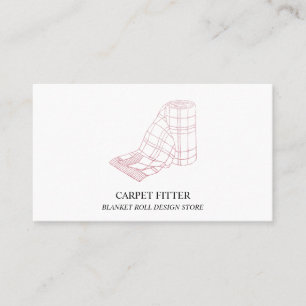 Roll Blanket Carpet Fitting Business Card
