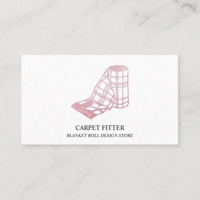 Roll Blanket Carpet Fitting Business Card