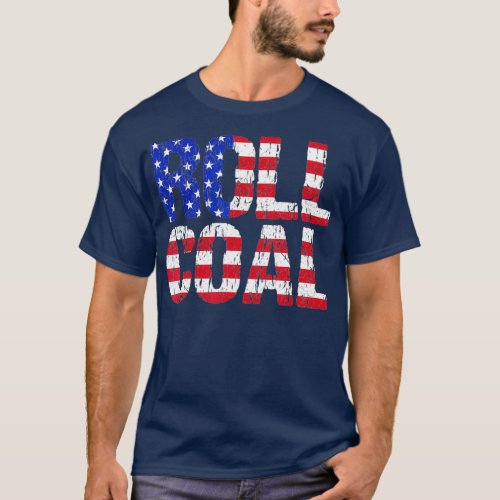 Roll Coal Diesel Truck Pickup Truck American USA T_Shirt