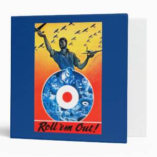 Roll 'em Out Royal Canadian Air Force 3 Ring Binder