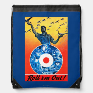 Roll 'em Out Royal Canadian Air Force Drawstring Bag