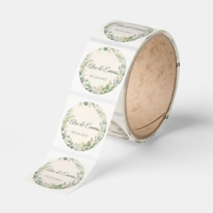 Roll:Eucalyptus Greenery Wedding Seals