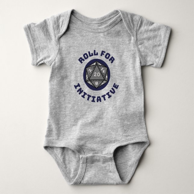 Roll For Initiative Boys Baby Bodysuit (Front)