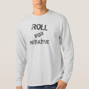 "Roll for Initiative" Distressed Dungeons Dragons T-Shirt