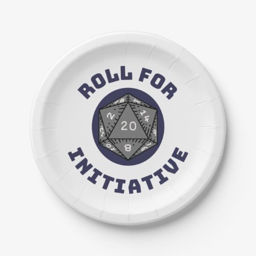 Roll For Initiative Paper Plates