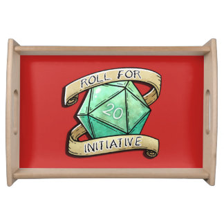 Roll for Initiative Serving Tray