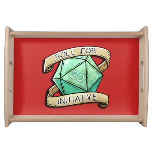 Roll for Initiative Serving Tray