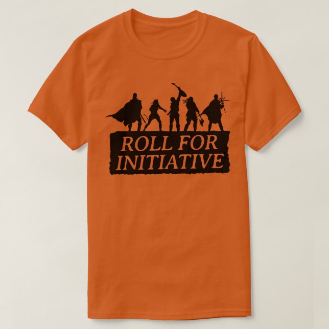 Roll for Initiative T-Shirt (Design Front)