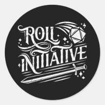 Roll Initiative Vintage D20 Sword