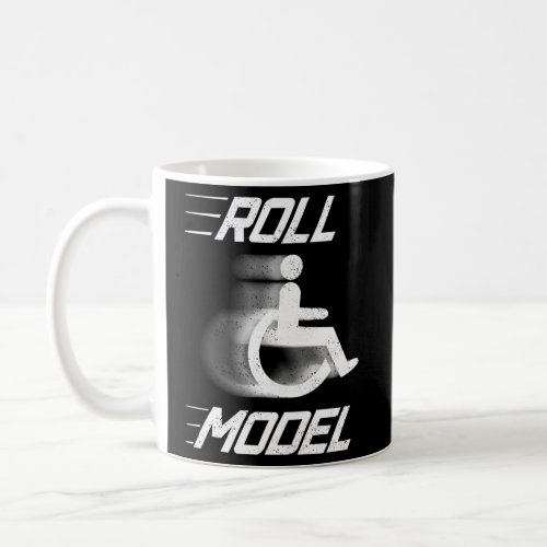 Roll Model Handicapped Person Wheelchair Coffee Mug