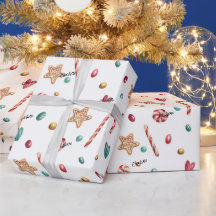 Roll, Name on Whimsy Holiday Candy Pattern