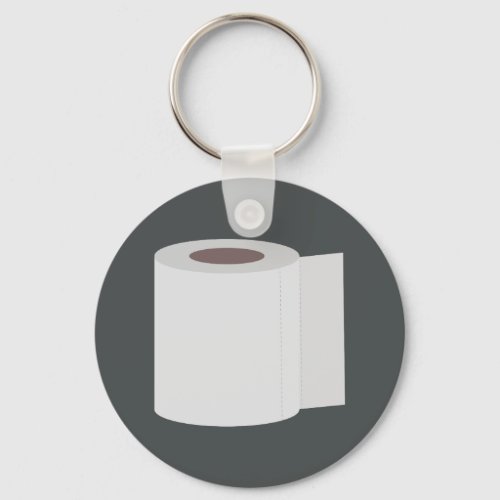 Roll of toilet paper keychain
