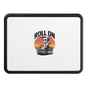 Roll On Skeleton Nurse � Dark Humor Healthcare Vib Hitch Cover