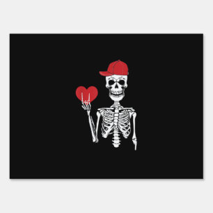 Roll Skeleton Hands Heart Valentines Day Skull Sign