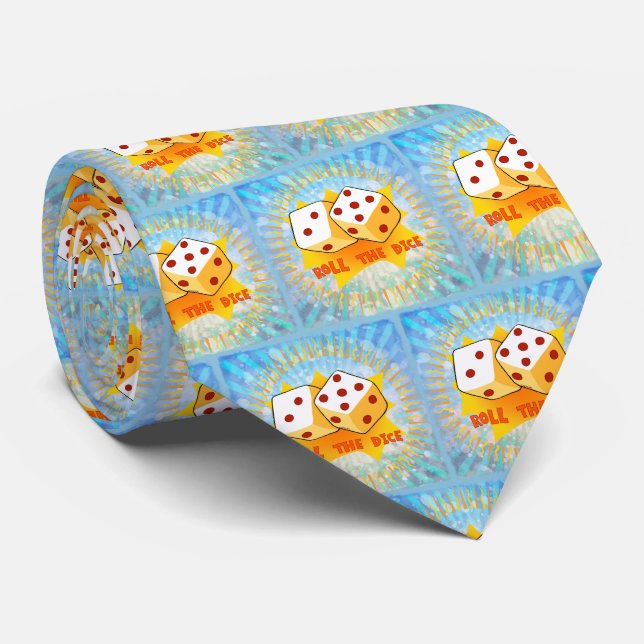 Roll The Dice Neck Tie (Rolled)