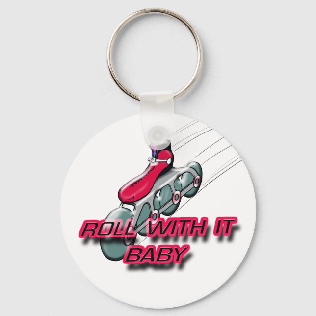 Roll With It, Baby Keychain (Front)