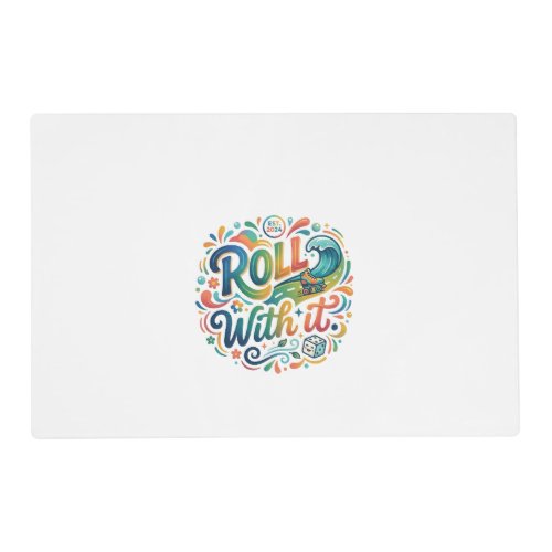 Roll with It T-Shirt – Funny Sushi Lover Graphic T Placemat