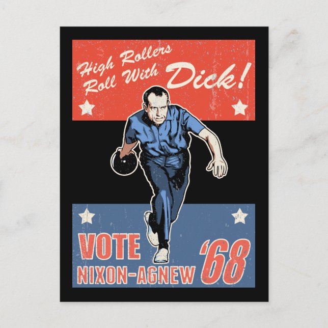 Roll With Nixon Postcard (Front)