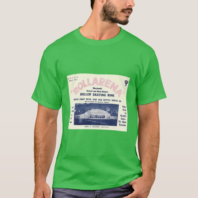 Rollarena Baltimore Maryland Roller Skating Rink S T-Shirt (Front)