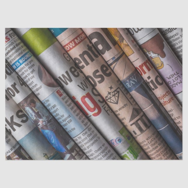 rolled newsprint tissue paper (Front)