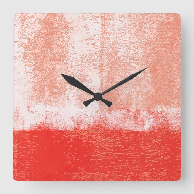 Rolled red paint clock (Front)