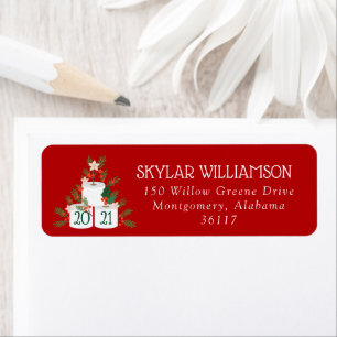 Rolled With It Funny Toilet Paper Christmas Tree Label