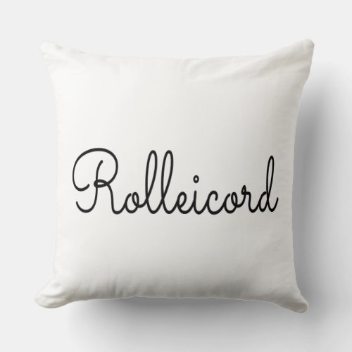 Rolleicord Early 1930s Throw Pillow